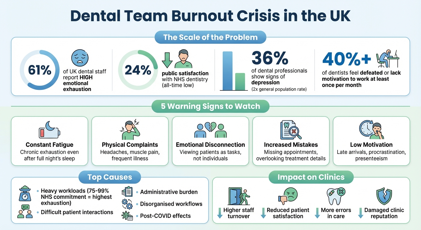 UK Dental Staff Burnout Statistics and Warning Signs