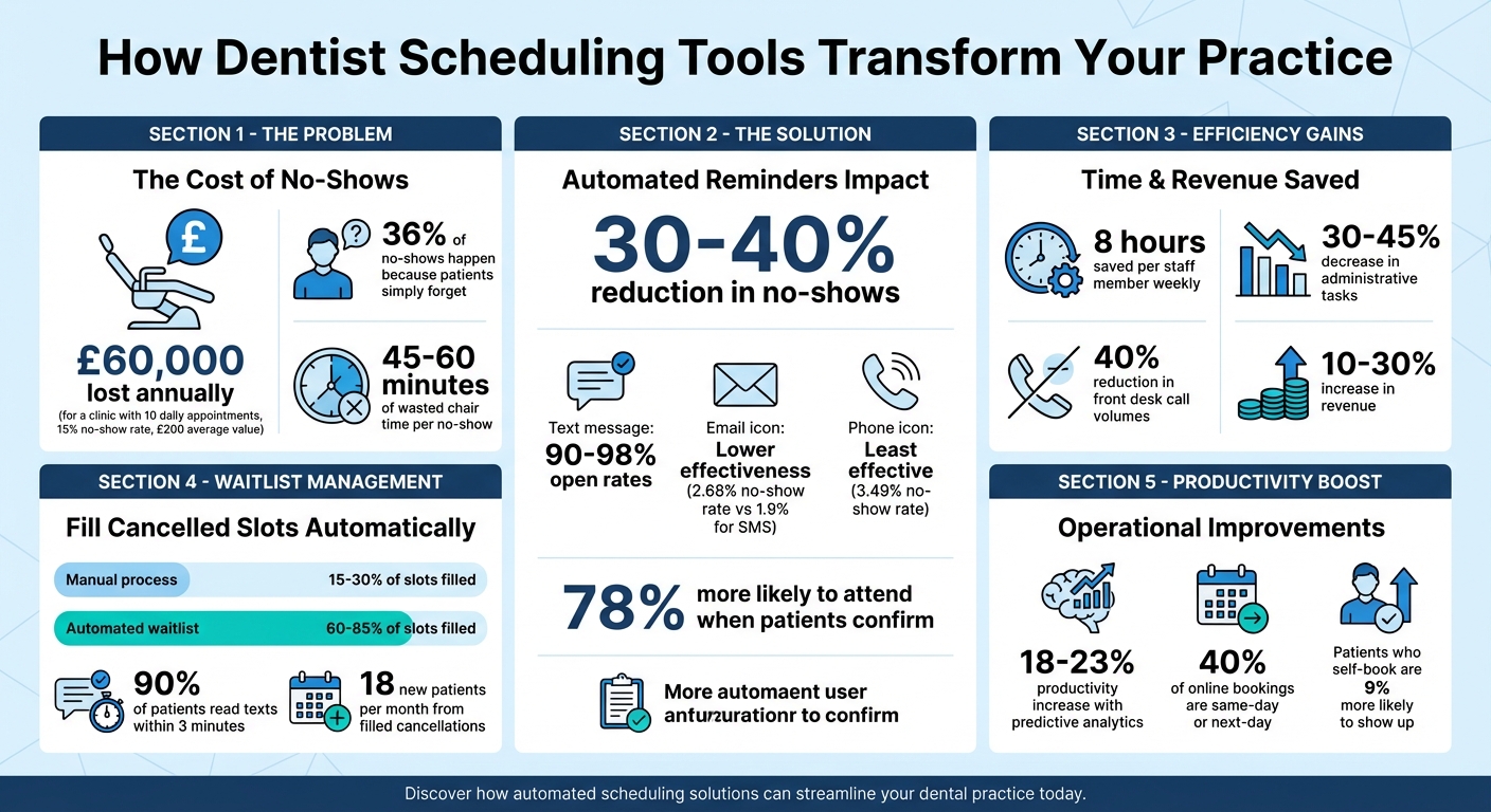 How Dental Scheduling Software Reduces No-Shows and Increases Revenue